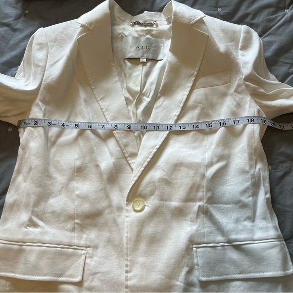 NWOT A.L.C. Women's Davin II Single-Breasted Blazer in White Size 8 - Picture 14 of 16